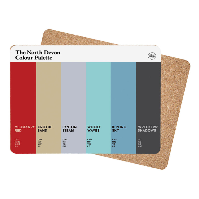 The North Devon Colour Palette Placemat – The Colour Palette Company