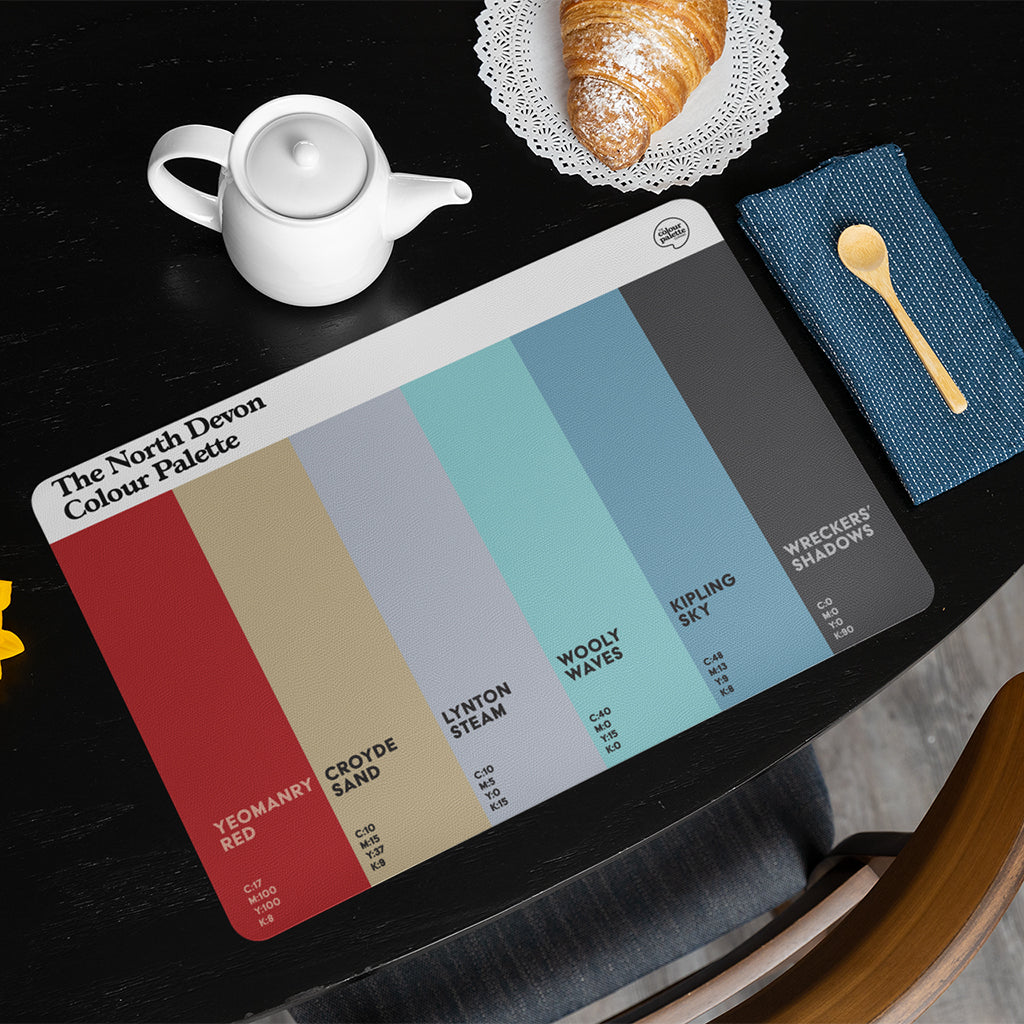The North Devon Colour Palette Placemat