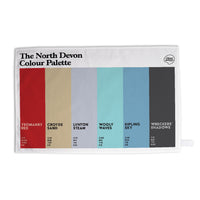 The North Devon Colour Palette Tea Towel