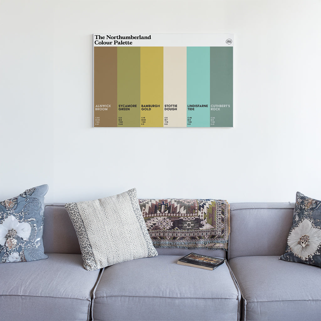 The Northumberland Colour Palette Canvas