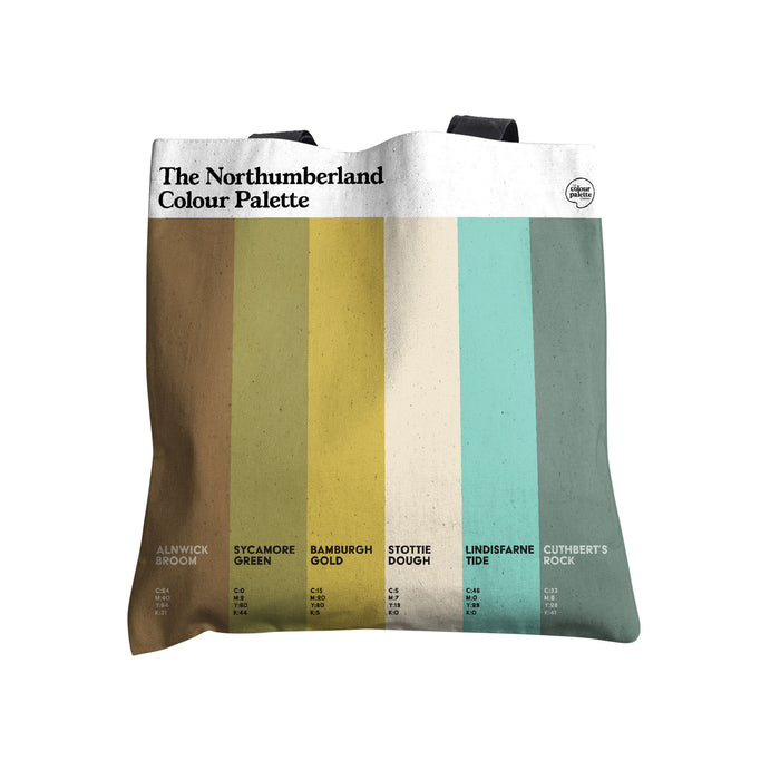 The Northumberland Colour Palette Tote Bag