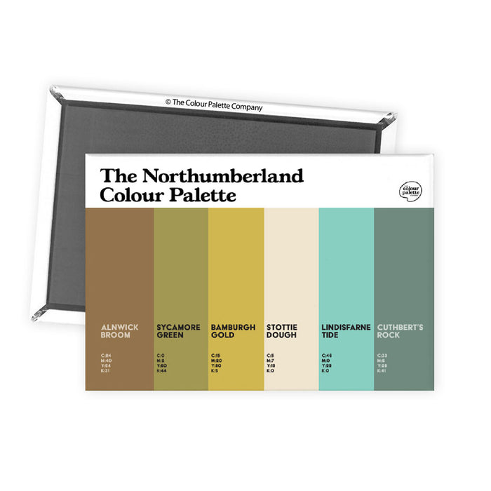 The Northumberland Colour Palette Fridge Magnet