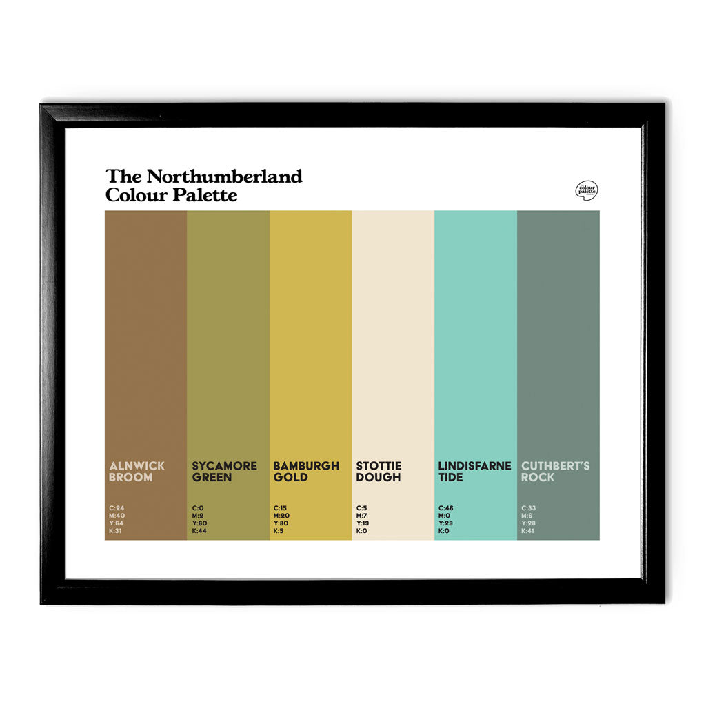 Northumberland Art Print - Black Frame