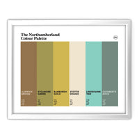 Northumberland Art Print - White Frame