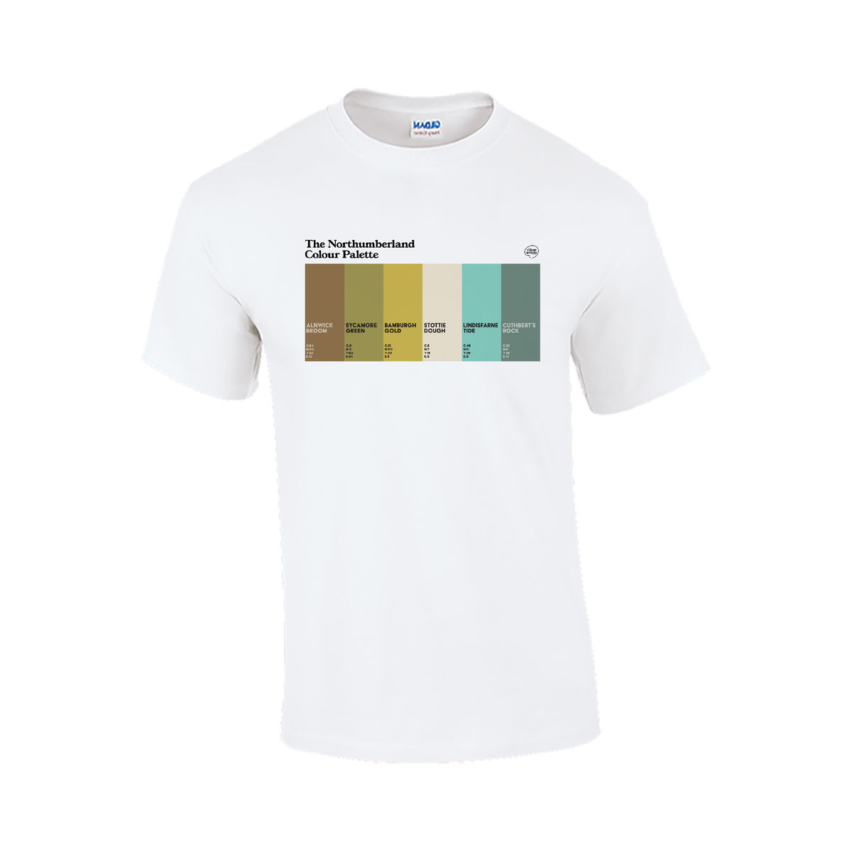 The Northumberland Colour Palette T-Shirt