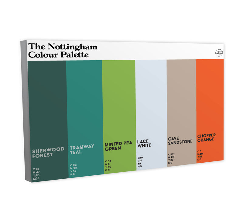 The Nottingham Colour Palette Canvas – The Colour Palette Company
