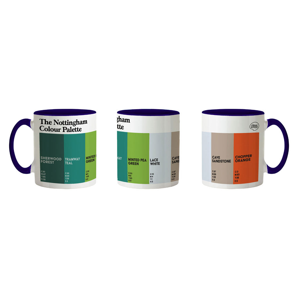 The Nottingham Colour Palette Porcelain Mug