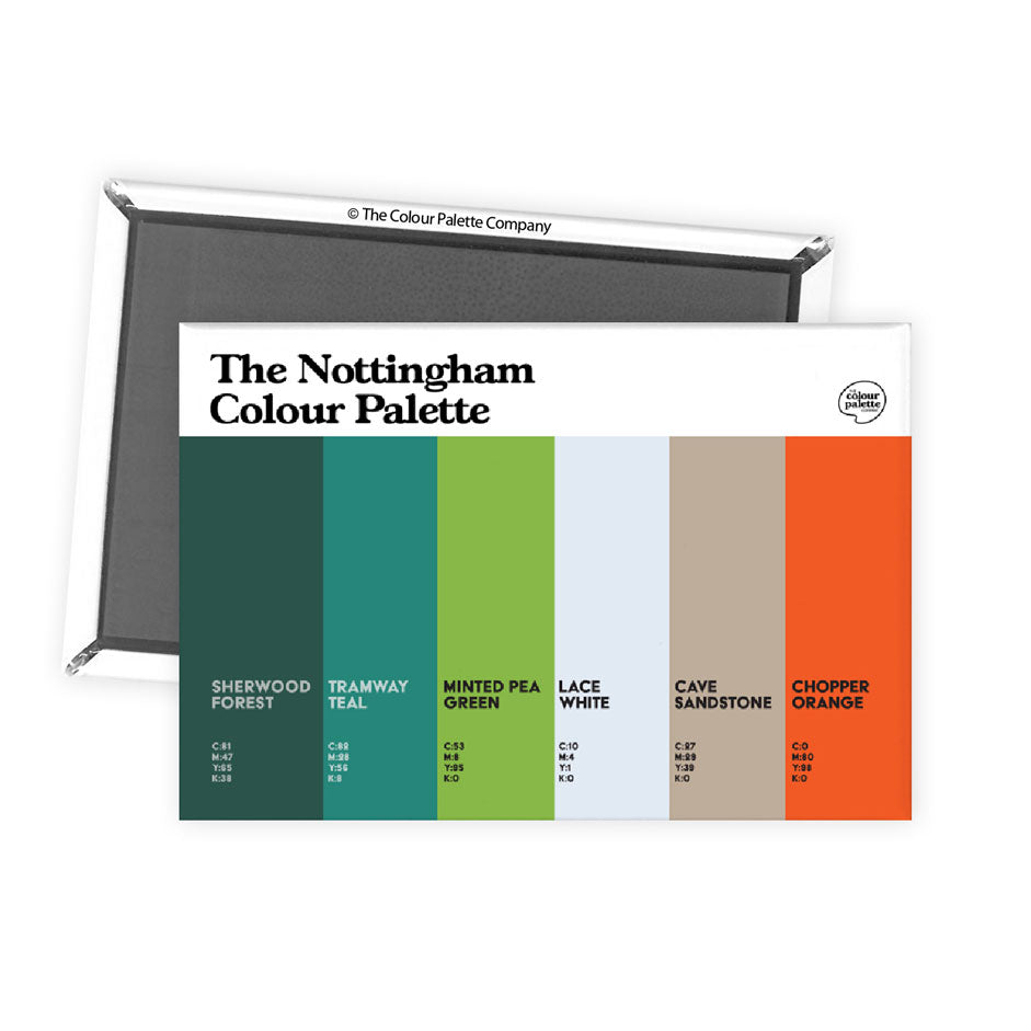 The Nottingham Colour Palette Fridge Magnet
