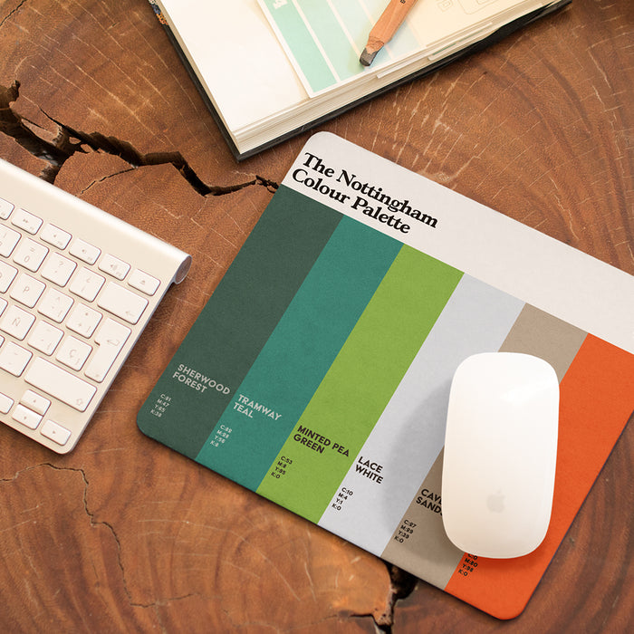 The Nottingham Colour Palette Mouse Mat