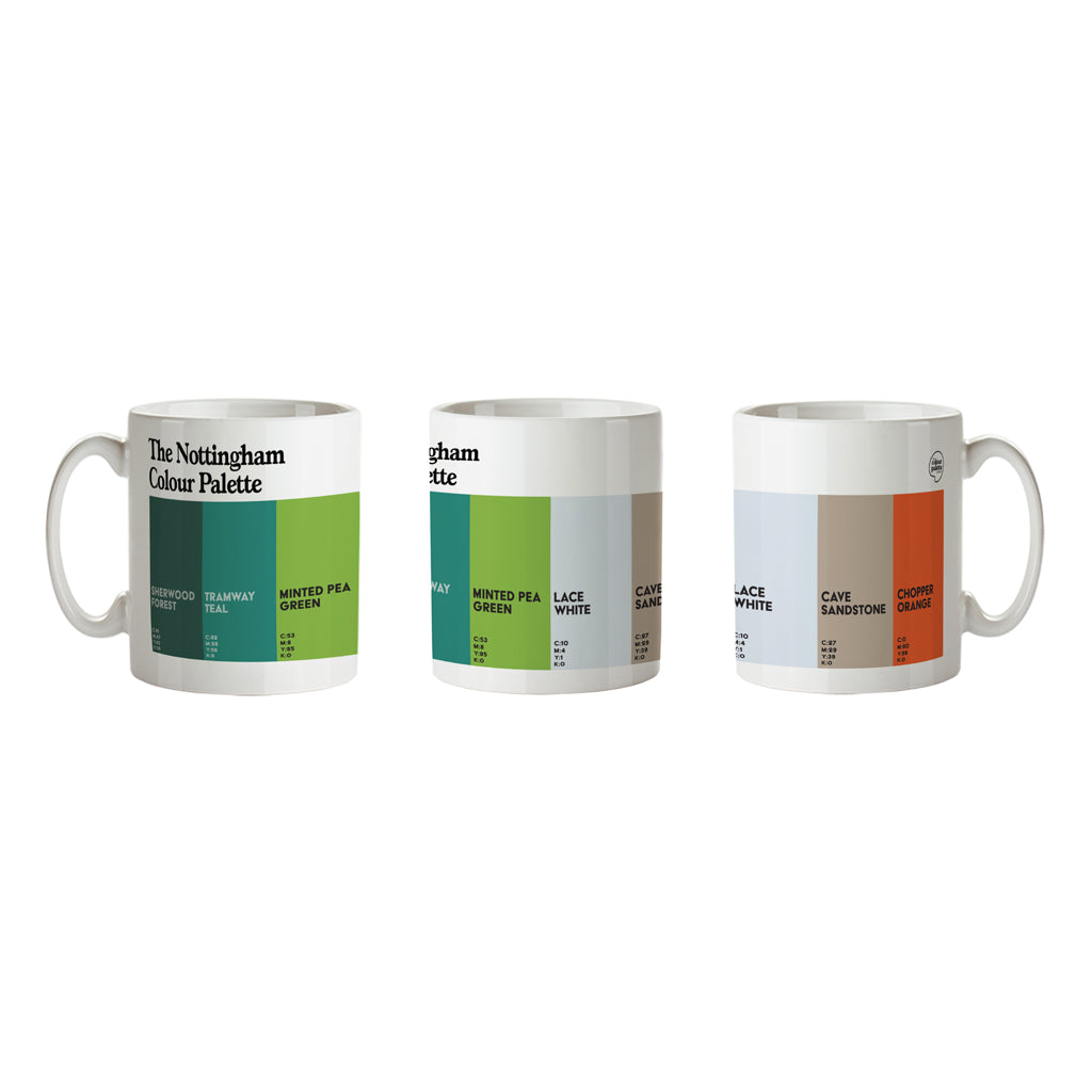 The Nottingham Colour Palette Porcelain Mug