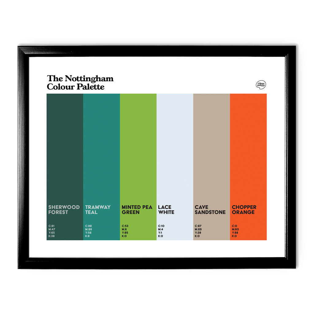 Nottingham Art Print - Black Frame