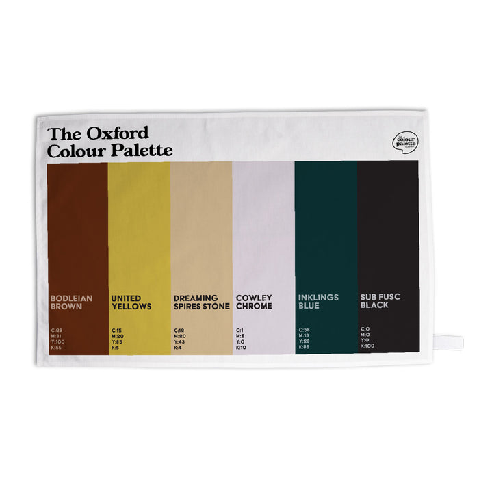The Oxford Colour Palette Tea Towel
