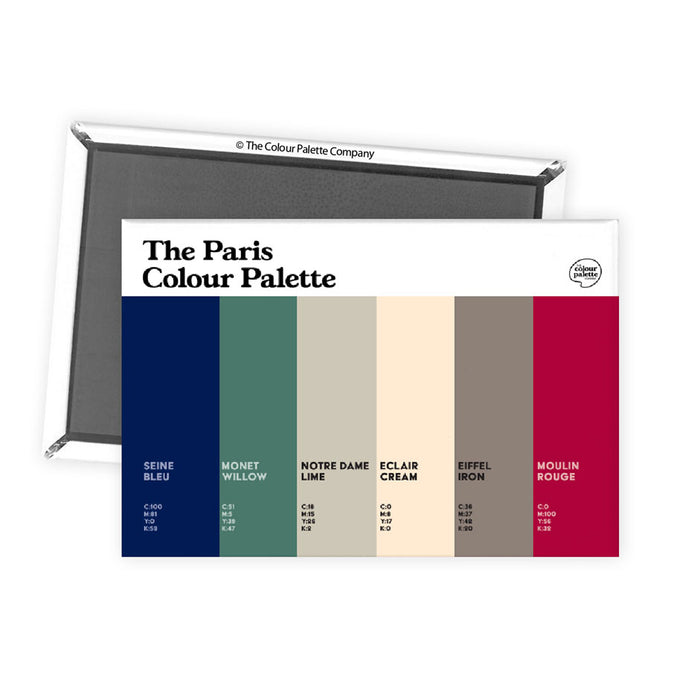 The Paris Colour Palette Fridge Magnet