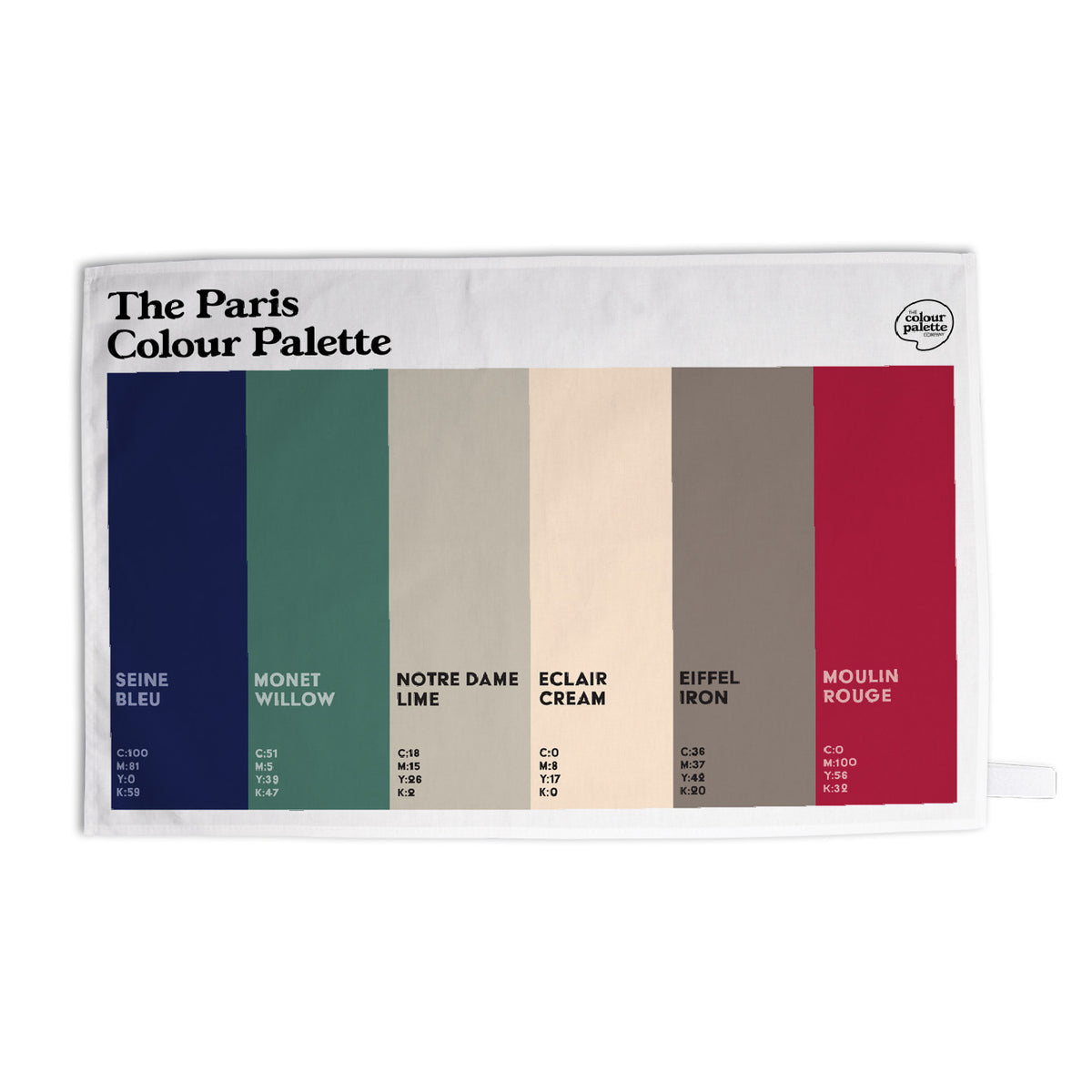 The Paris Colour Palette Tea Towel