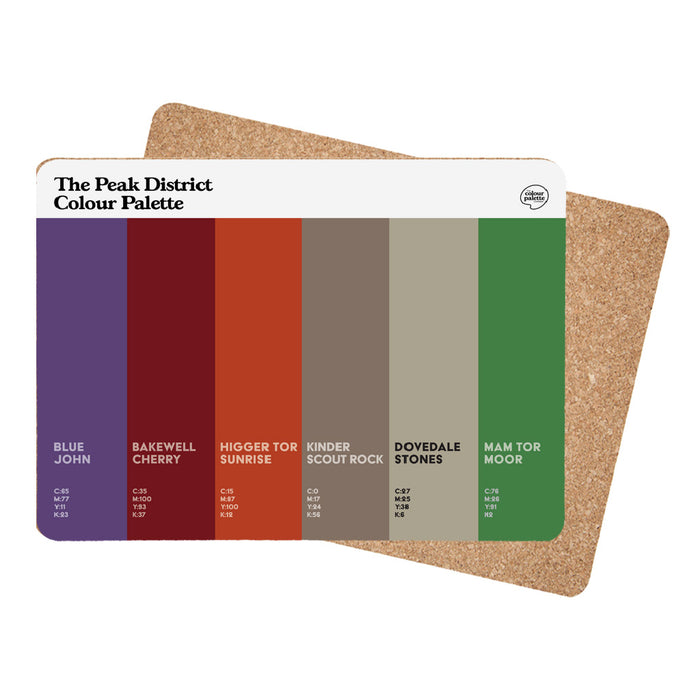 The Peak District Colour Palette Placemat