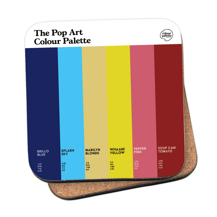The Pop Art Colour Palette Coaster