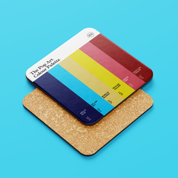 The Pop Art Colour Palette Coaster