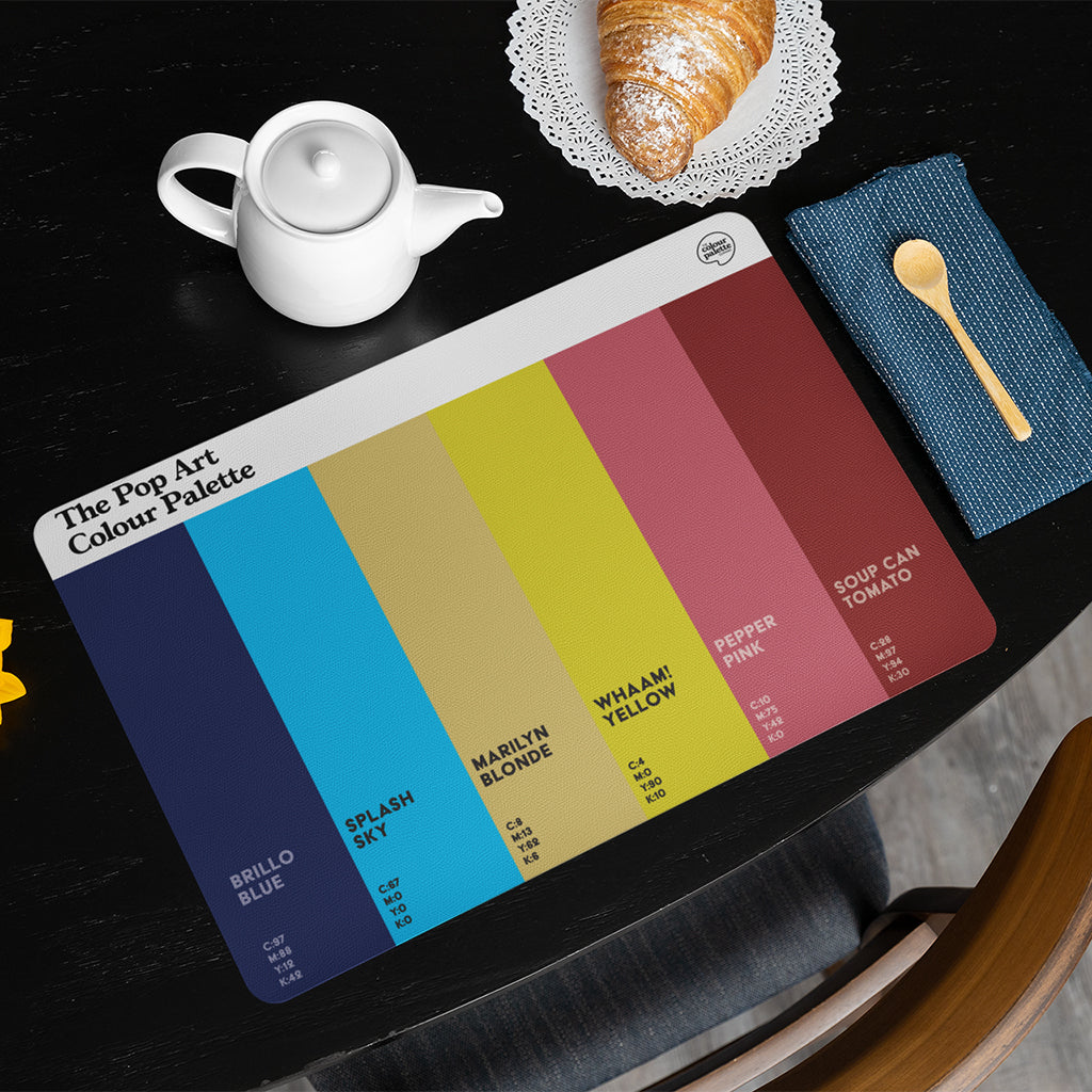 The Pop Art Colour Palette Placemat