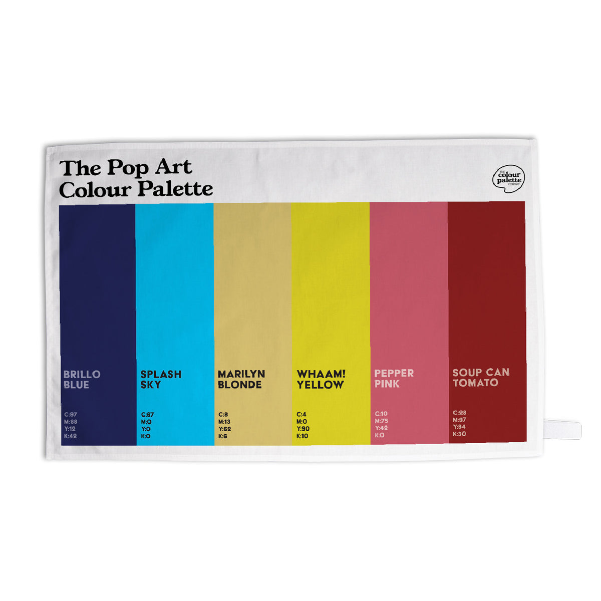 The Pop Art Colour Palette Tea Towel