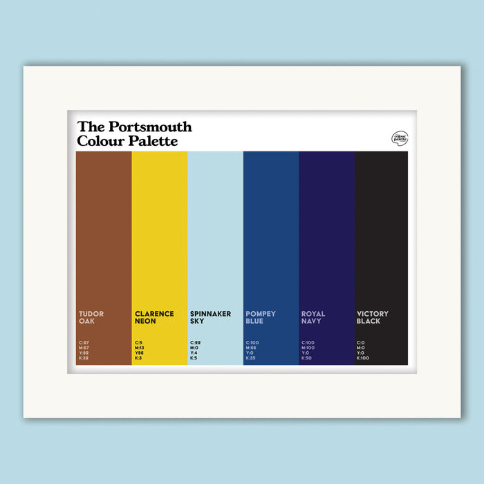 The Portsmouth Colour Palette Mounted Art Print