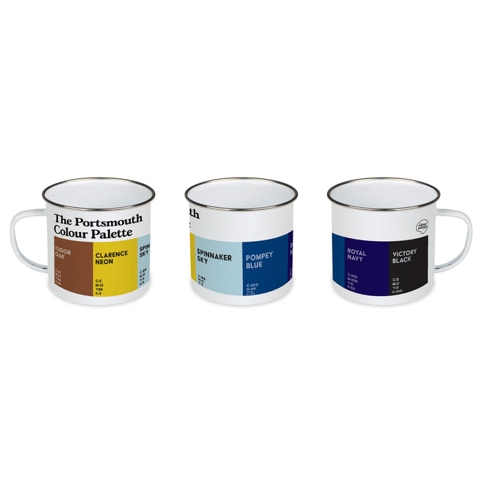 The Portsmouth Colour Palette Enamel Mug