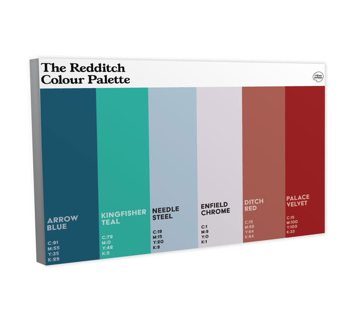 The Redditch Colour Palette Canvas
