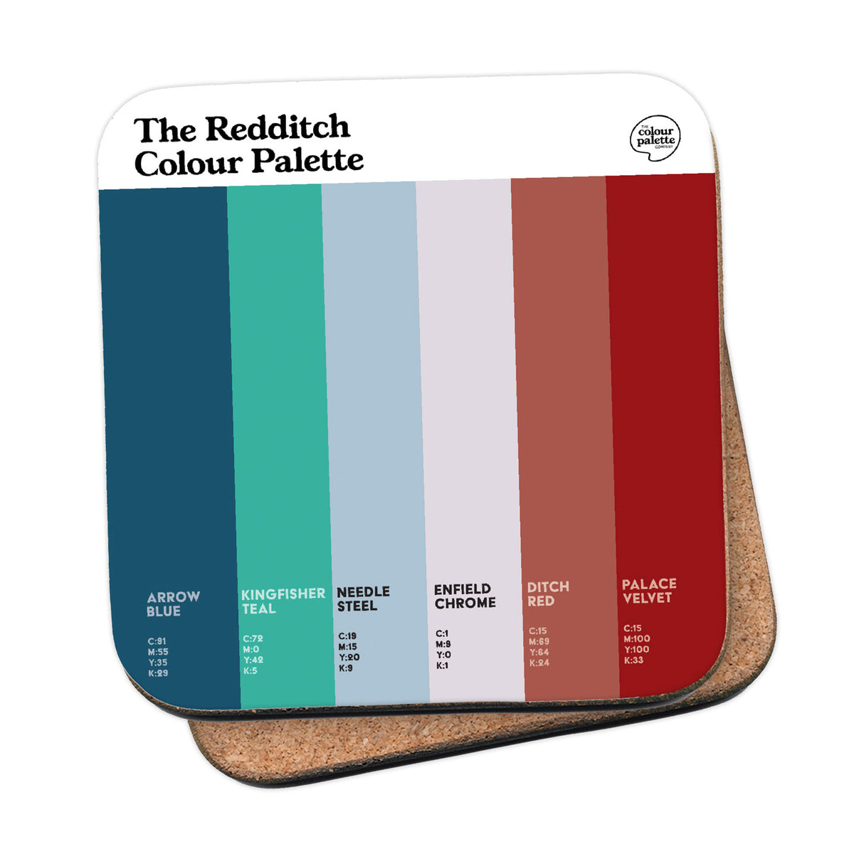 The Redditch Colour Palette Coaster