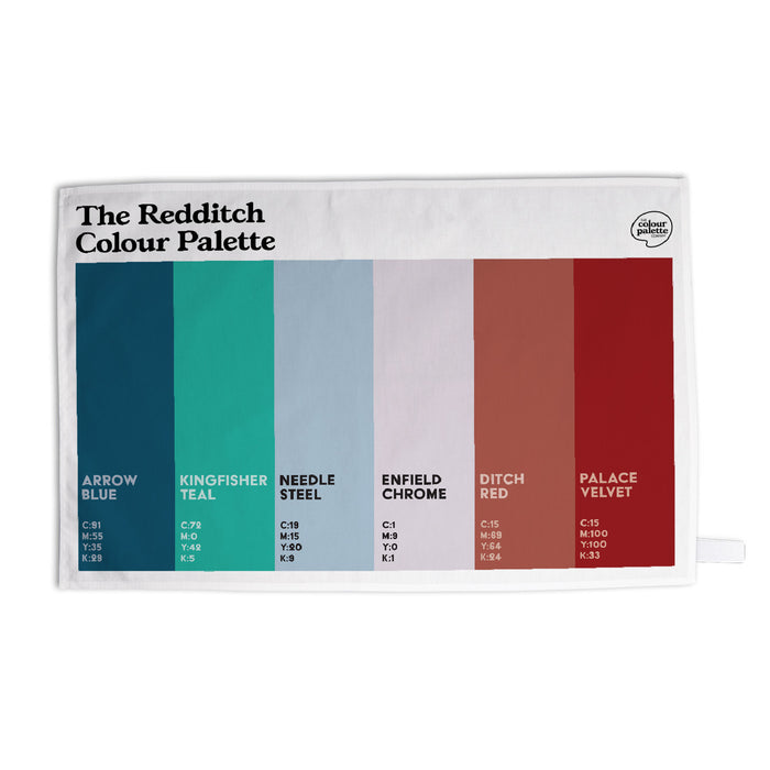 The Redditch Colour Palette Tea Towel