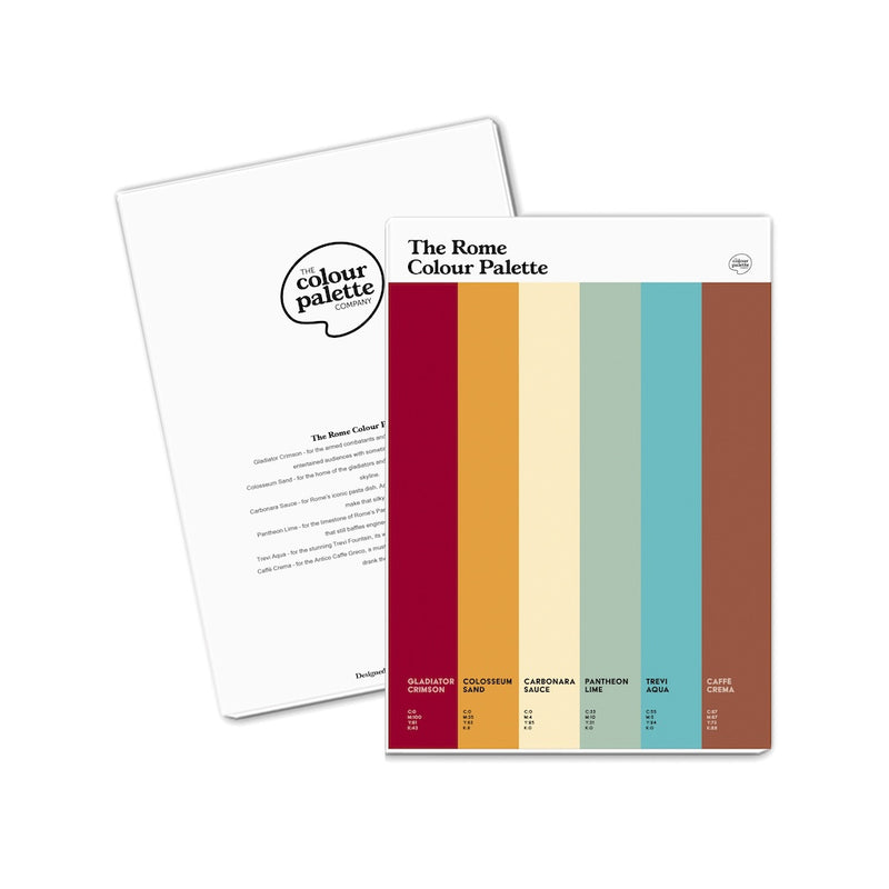 The Rome Colour Palette A5 Notepad – The Colour Palette Company
