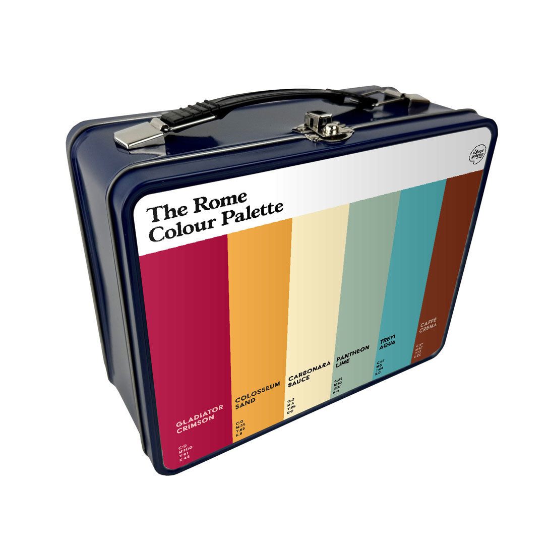 The Rome Colour Palette Metal Lunch Box