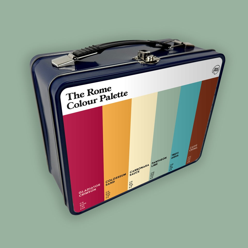 The Rome Colour Palette Metal Lunch Box