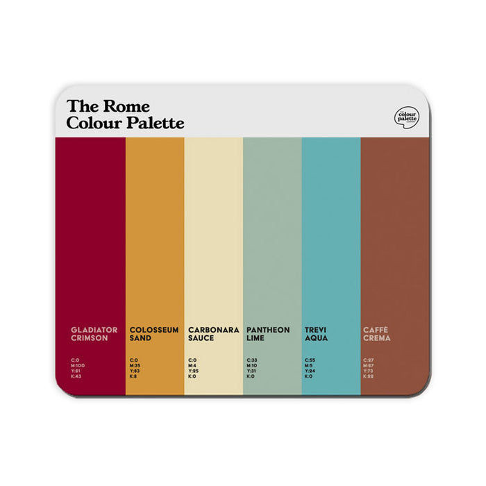 The Rome Colour Palette Mouse Mat