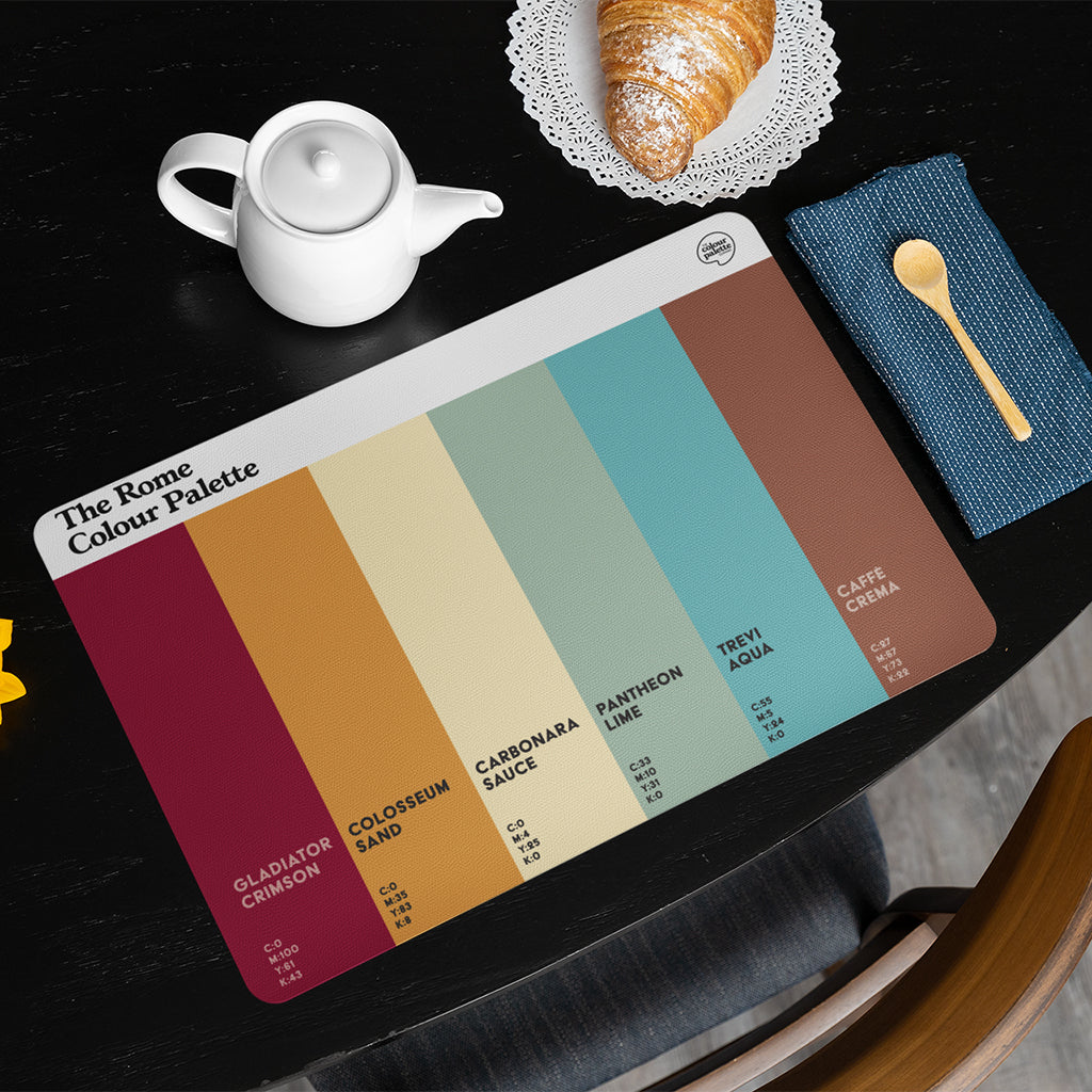 The Rome Colour Palette Placemat