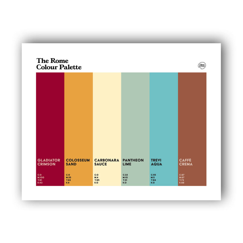 Rgb Rome Color Rome Art Print | Colour Palette of Rome – The Colour Palette Company