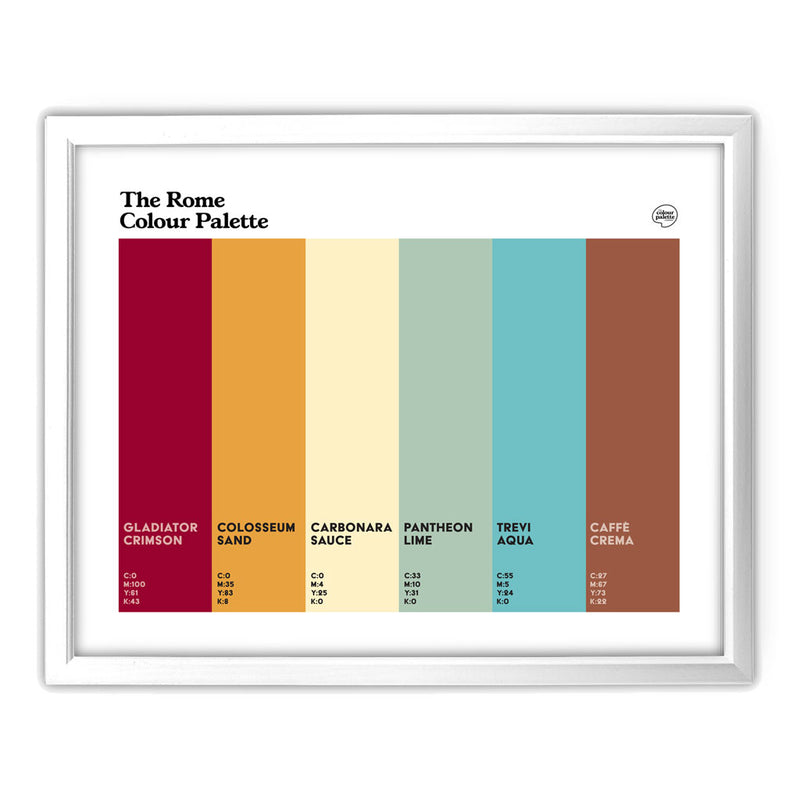 Rome Art Print | Colour Palette of Rome – The Colour Palette Company