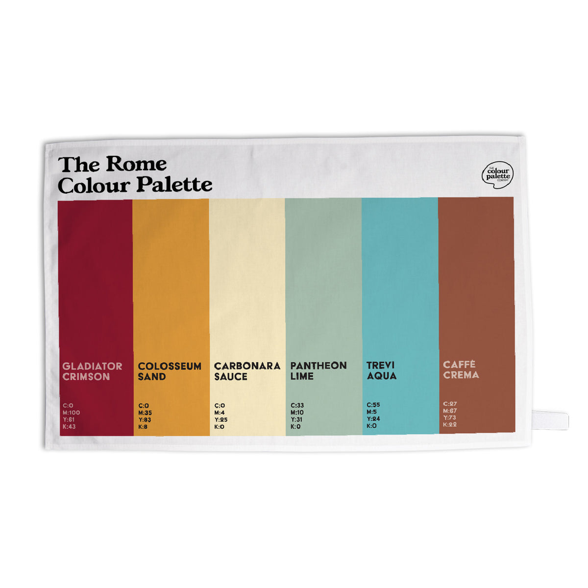 The Rome Colour Palette Tea Towel