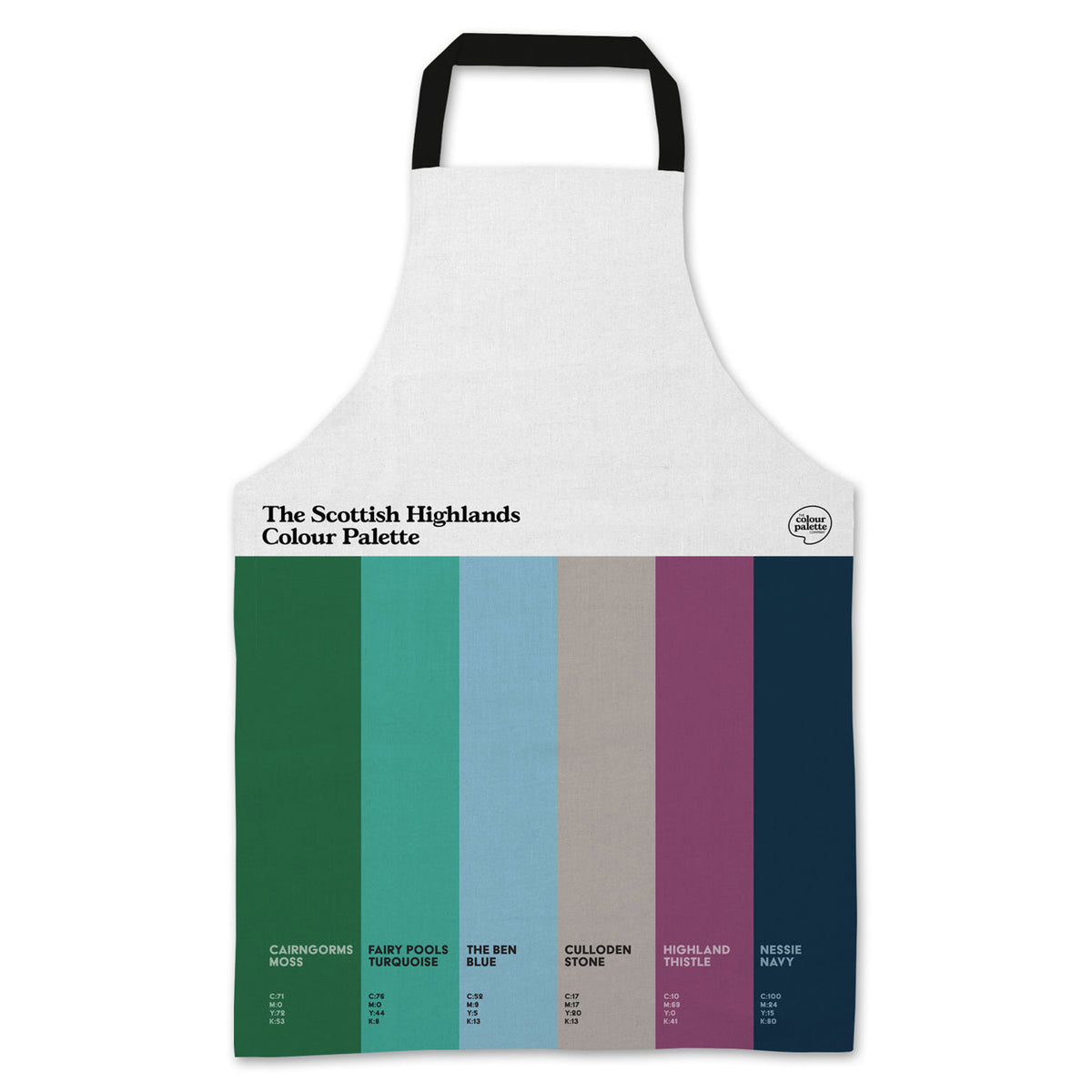 The Scottish Highlands Colour Palette Apron