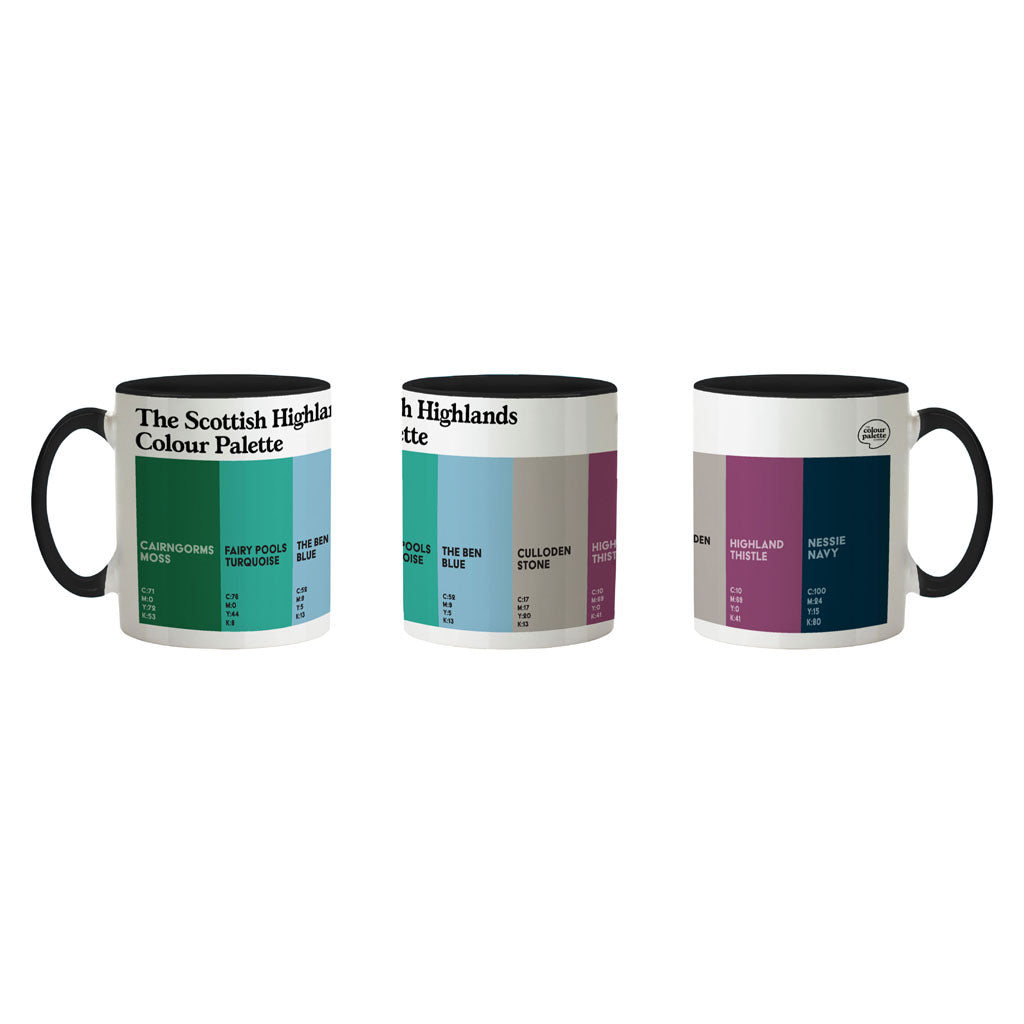 The Scottish Highlands Colour Palette Porcelain Mug
