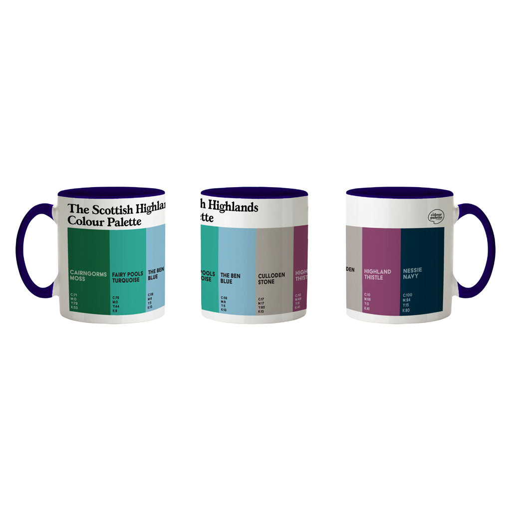 The Scottish Highlands Colour Palette Porcelain Mug