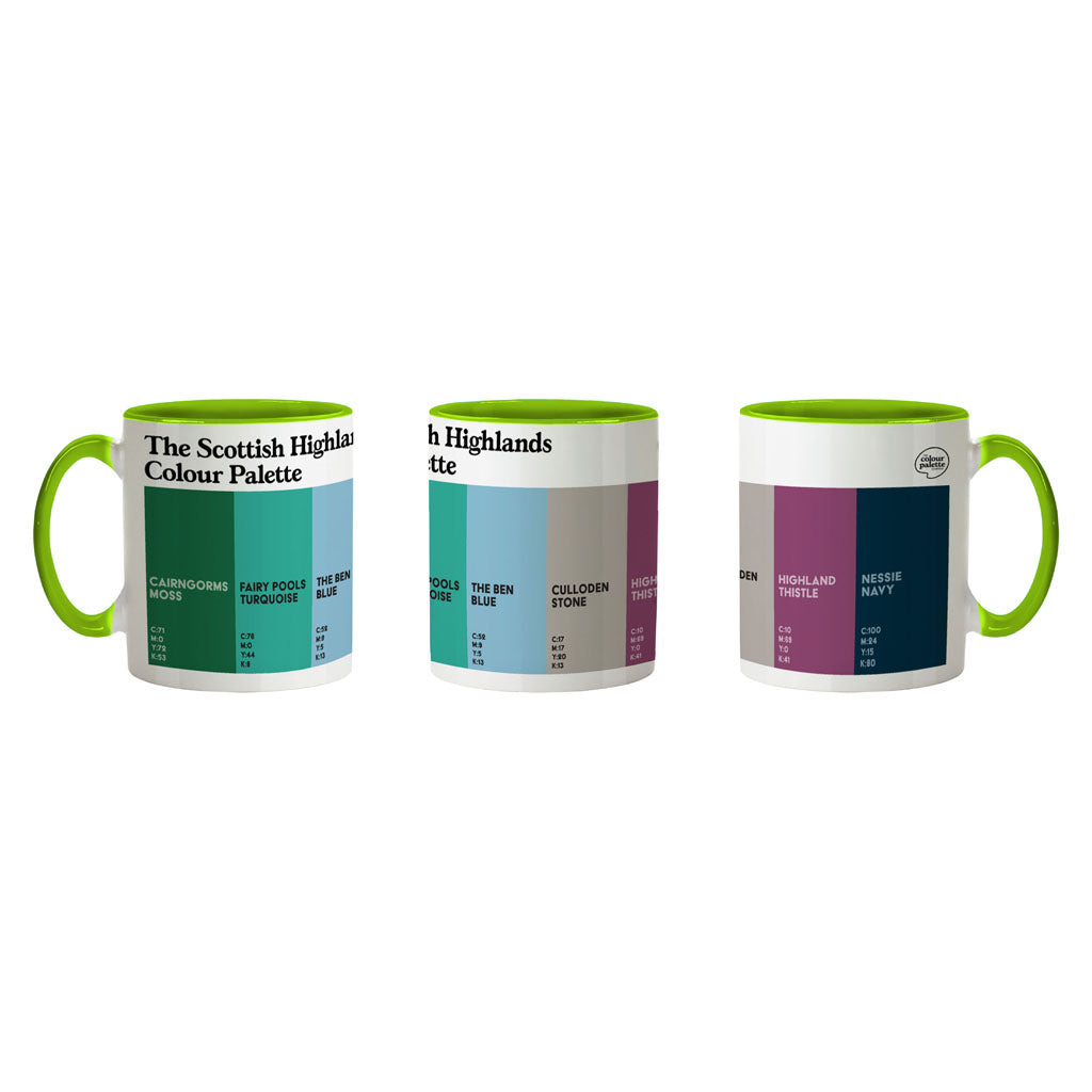 The Scottish Highlands Colour Palette Porcelain Mug