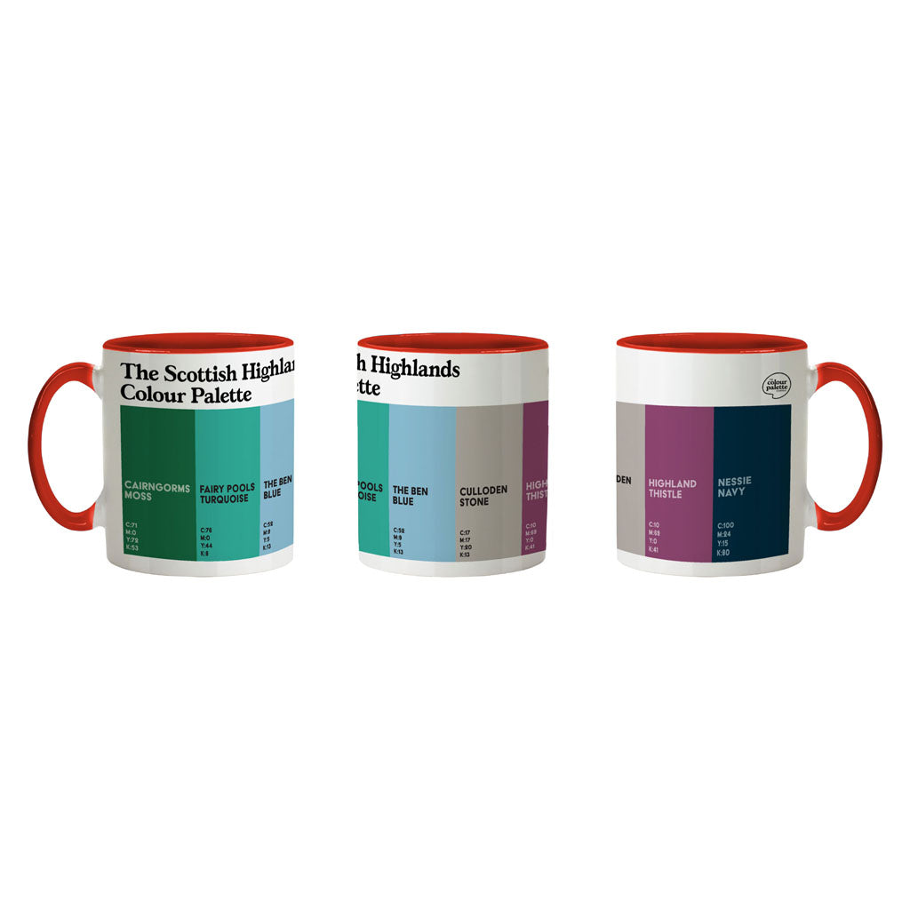 The Scottish Highlands Colour Palette Porcelain Mug