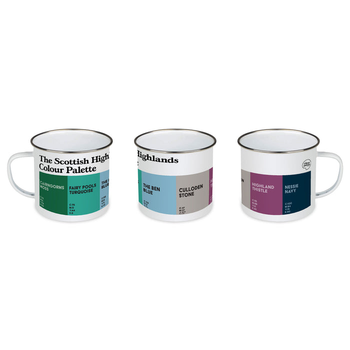 The Scottish Highlands Colour Palette Enamel Mug