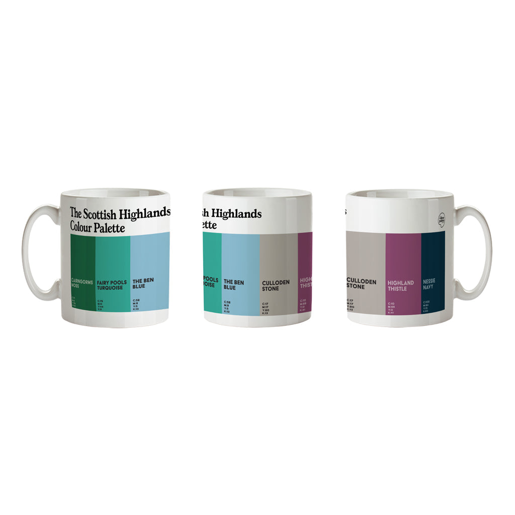 The Scottish Highlands Colour Palette Porcelain Mug