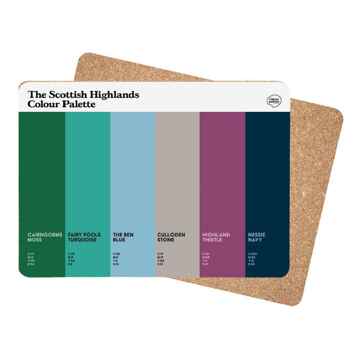 The Scottish Highlands Colour Palette Placemat