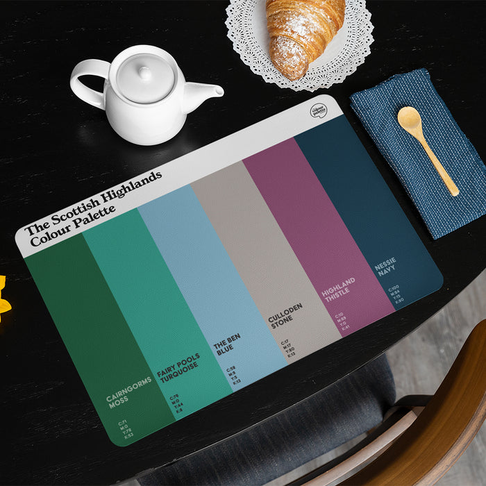 The Scottish Highlands Colour Palette Placemat