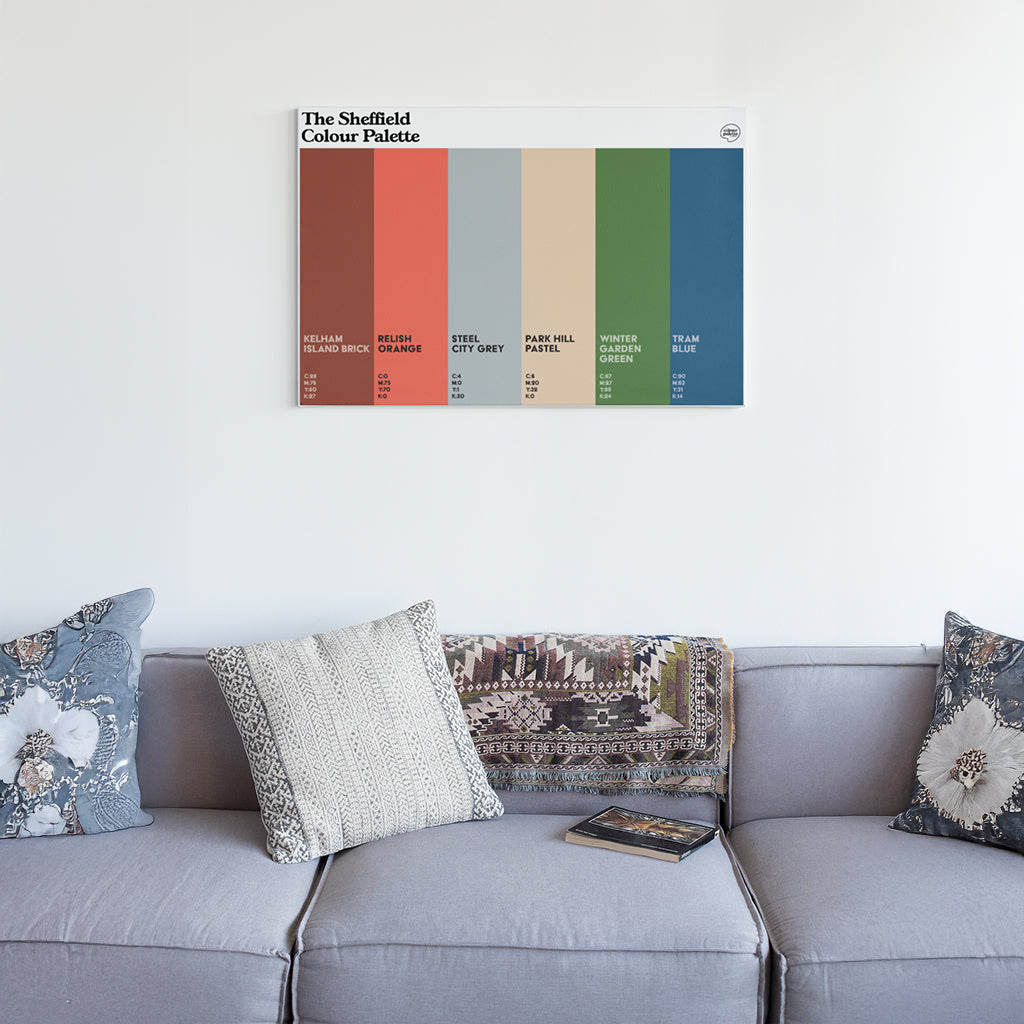 The Sheffield Colour Palette Canvas