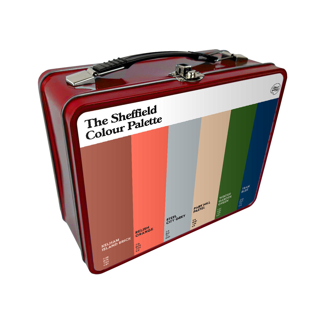 The Sheffield Colour Palette Metal Lunch Box