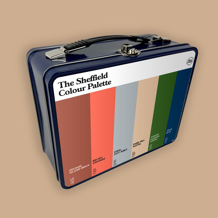 The Sheffield Colour Palette Metal Lunch Box