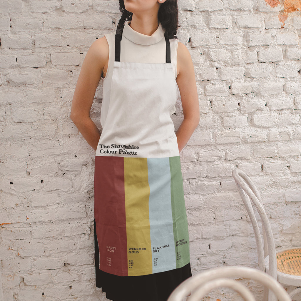 The Shropshire Colour Palette Apron