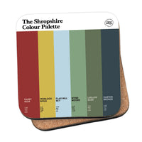 The Shropshire Colour Palette Coaster